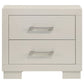 Jessica 2-drawer Nightstand Cream White