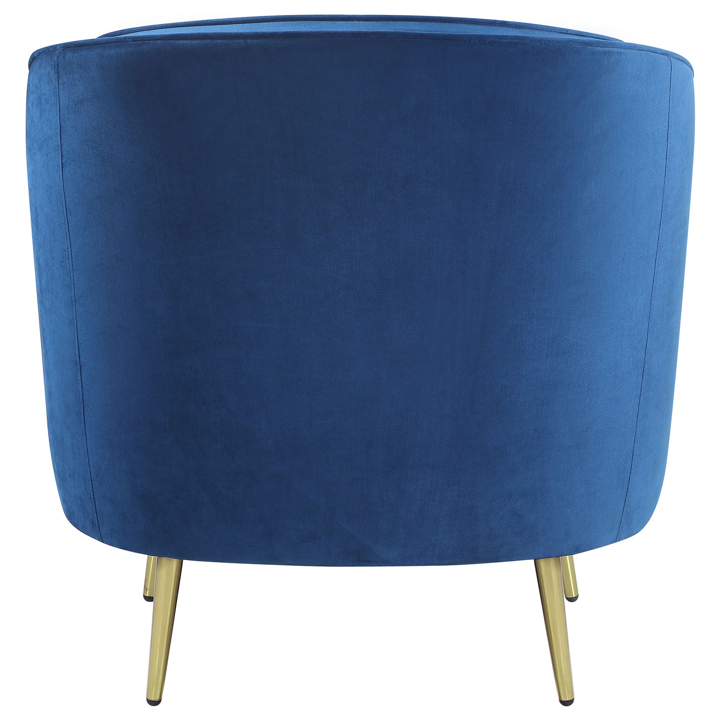 Sophia Upholstered Channel Tufted Barrel Accent Chair Blue