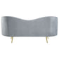 Sophia 3-piece Upholstered Channel Tufted Sofa Set Grey