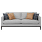 Apperson 2-piece Upholstered Track Arm Sofa Set Light Grey