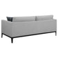 Apperson 2-piece Upholstered Track Arm Sofa Set Light Grey