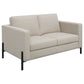 Tilly 3-piece Upholstered Track Arm Sofa Set Oatmeal