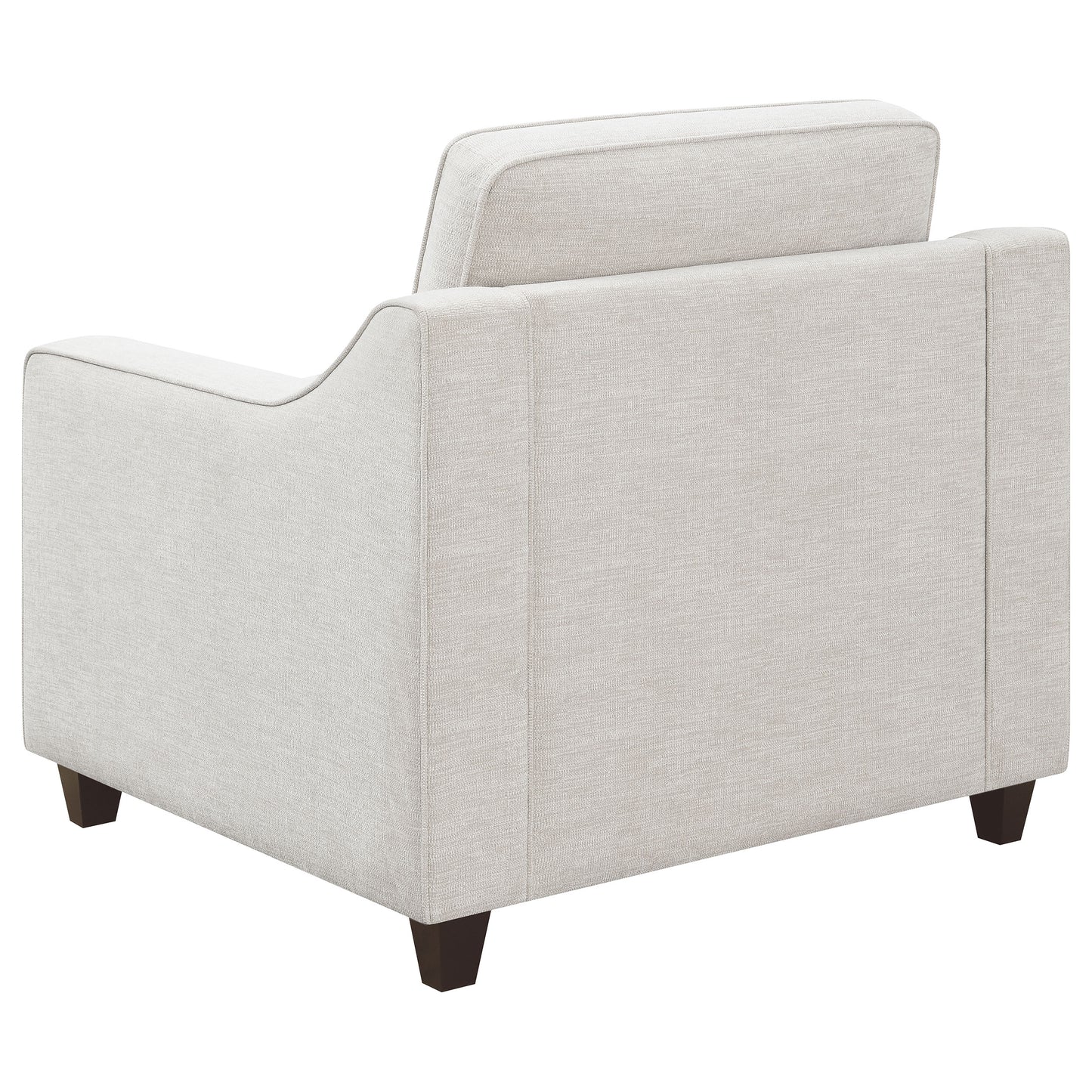 Christine Upholstered Sloped Arm Accent Chair Beige