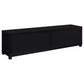 Jupiter 4-door Engineered Wood 79-inch TV Stand Black