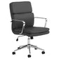 Ximena Upholstered Adjustable Mid Back Office Chair Black