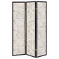 Felice 3-Panel Room Divider Folding Screen French Script