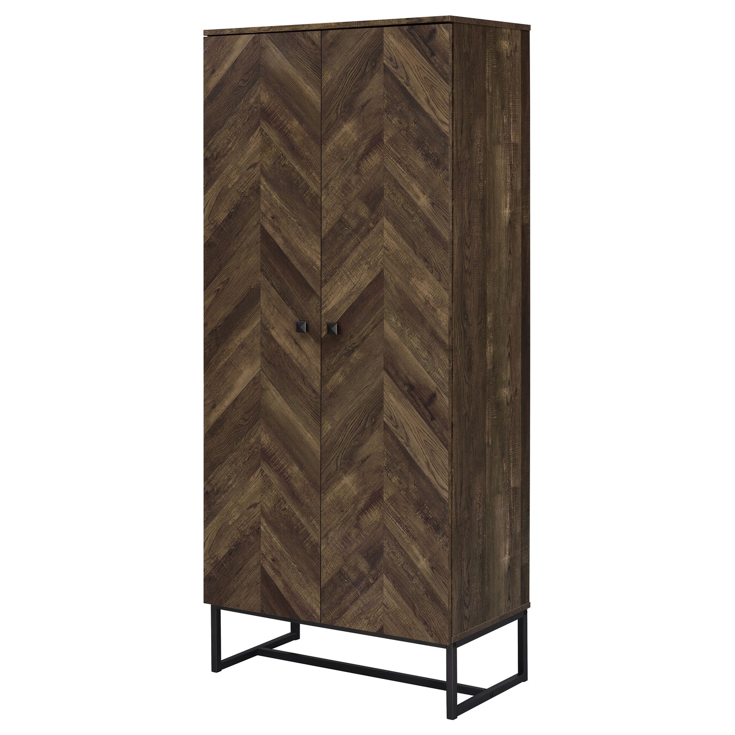 Carolyn 2-door Engineered Wood Accent Cabinet Rustic Oak