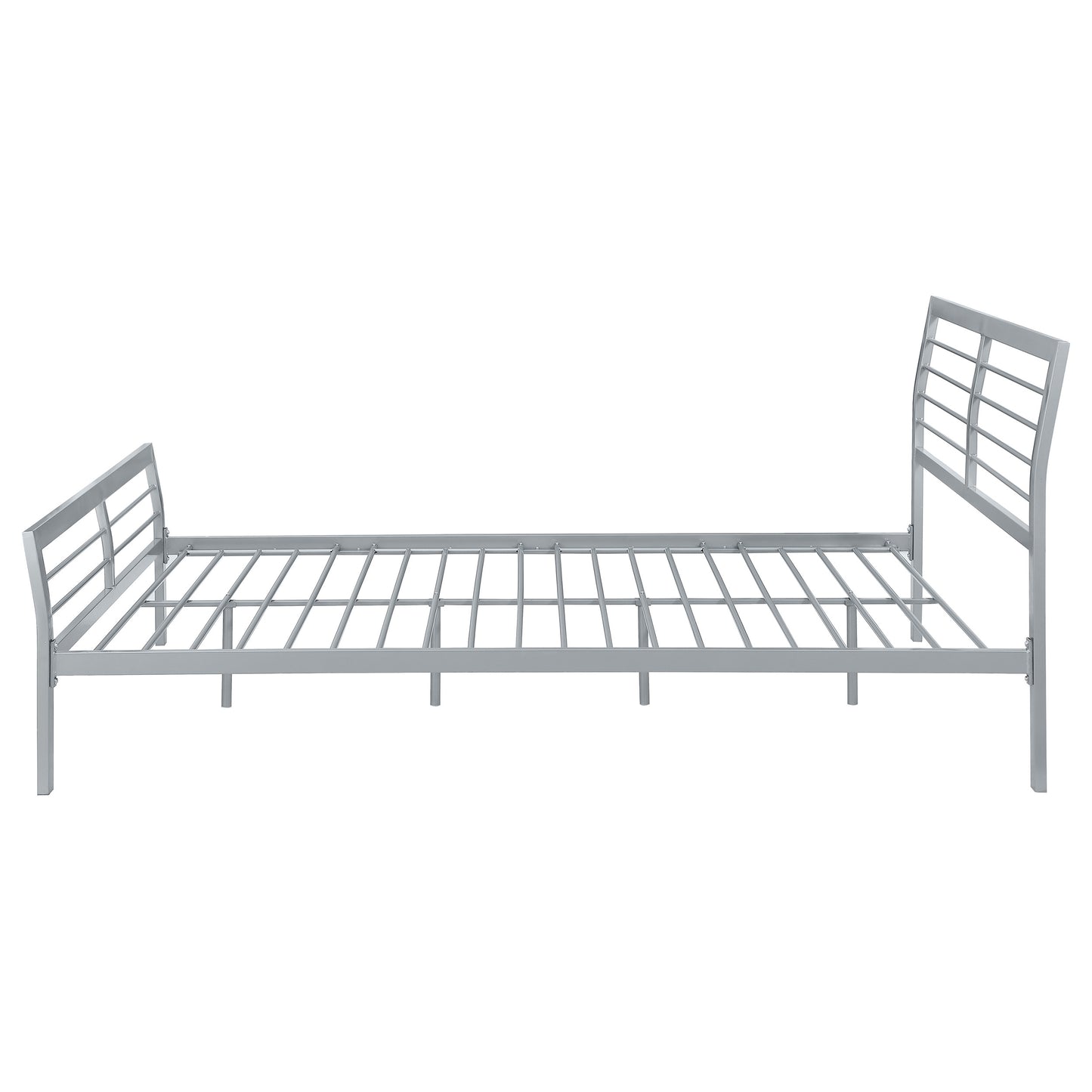 Cooper Metal Queen Open Frame Bed Silver