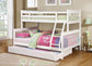 Chapman Wood Twin Over Full Bunk Bed White