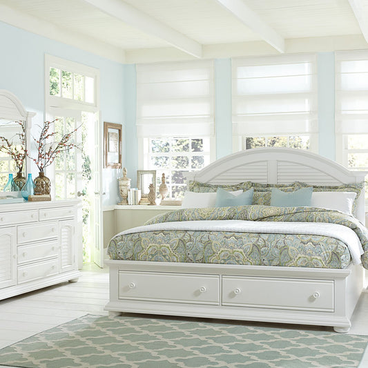 Summer House I - Queen Storage Bed, Dresser & Mirror