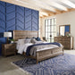 Ridgecrest - King California Panel Bed, Dresser & Mirror, Night Stand