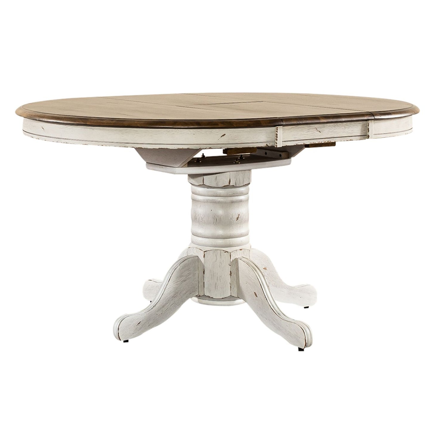 Carolina Crossing - 5 Piece Pedestal Table Set- White