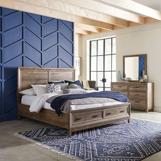 Ridgecrest - Queen Storage Bed, Dresser & Mirror