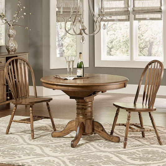 Carolina Crossing - 3 Piece Round Table Set