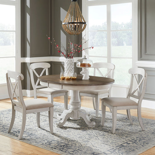 Ocean Isle - 5 Piece Pedestal Table Set