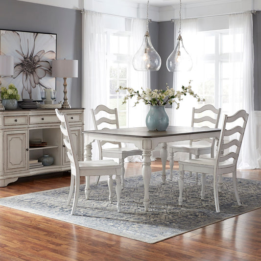 Magnolia Manor - 5 Piece Leg Table Set