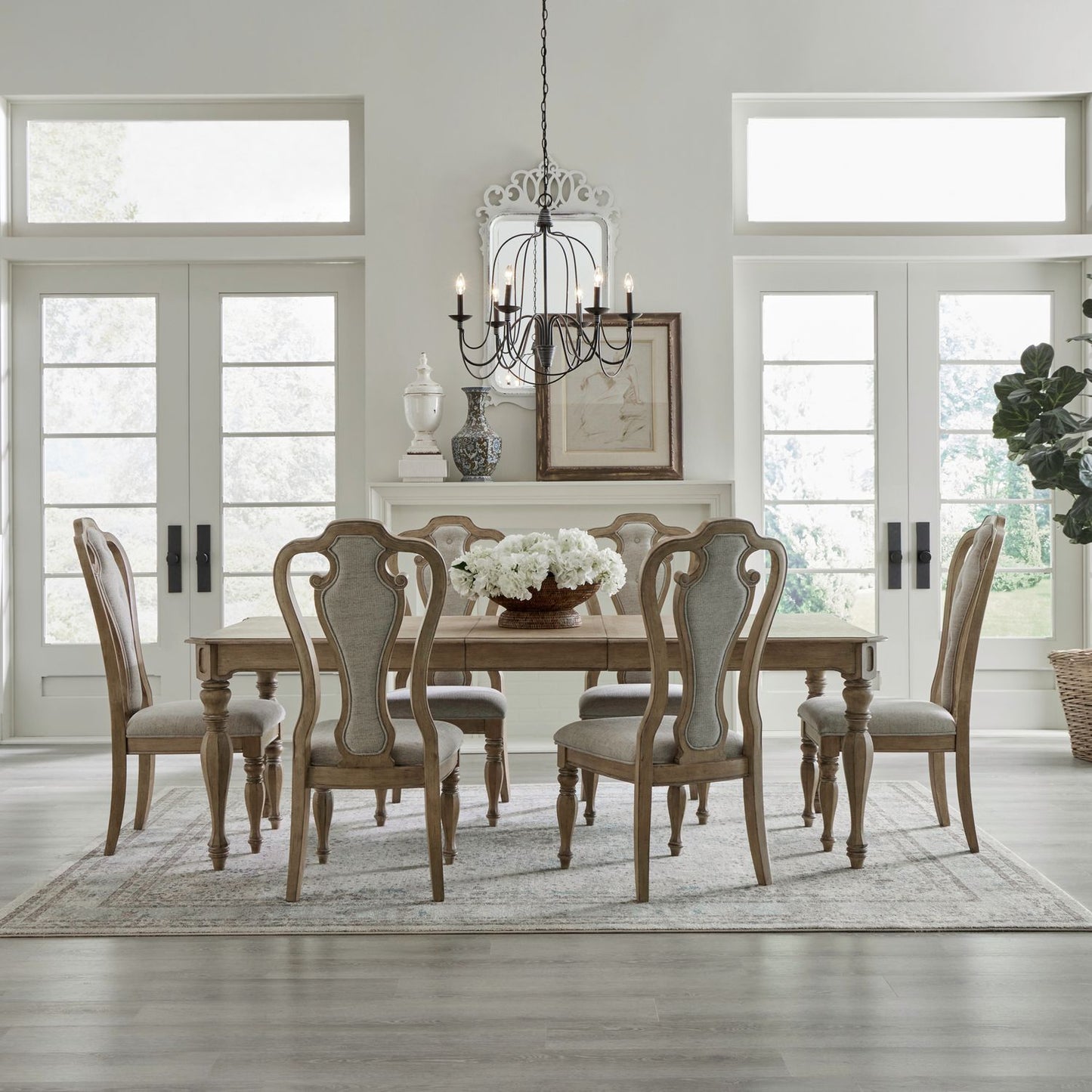 Magnolia Manor - 7 Piece Rectangular Table Set