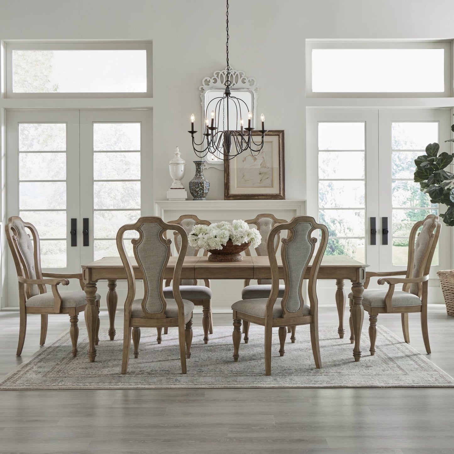 Magnolia Manor - Opt 7 Piece Rectangular Table Set