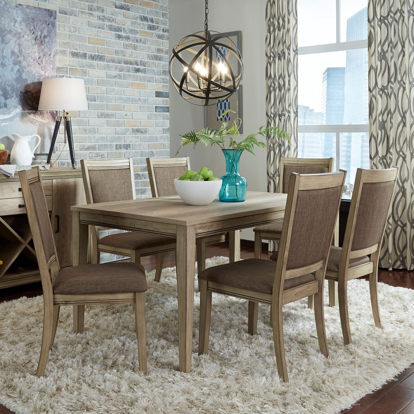 Sun Valley - Opt 7 Piece Rectangular Table Set