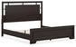 Covetown King Panel Bed with Mirrored Dresser