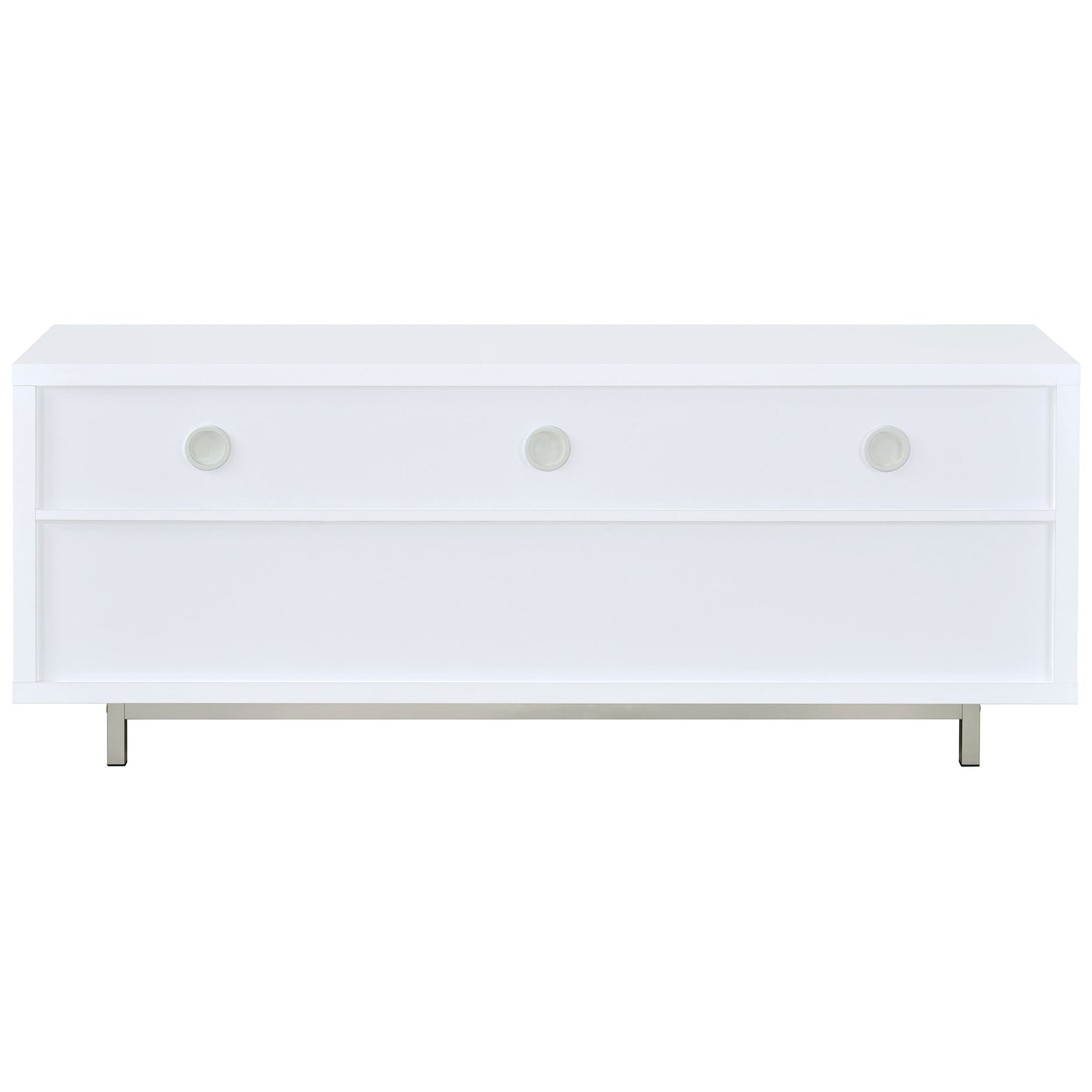 Casey 2-drawer Engineered Wood 60" TV Stand White