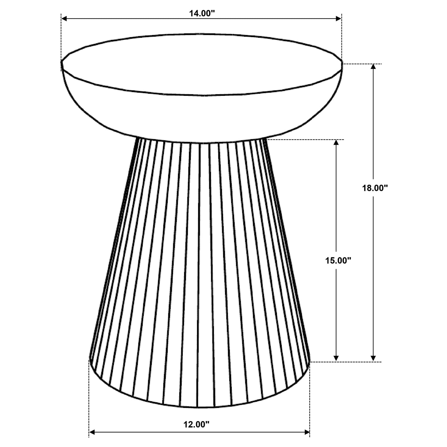 Aureo Round Solid Wood Accent Side Table Wild Honey