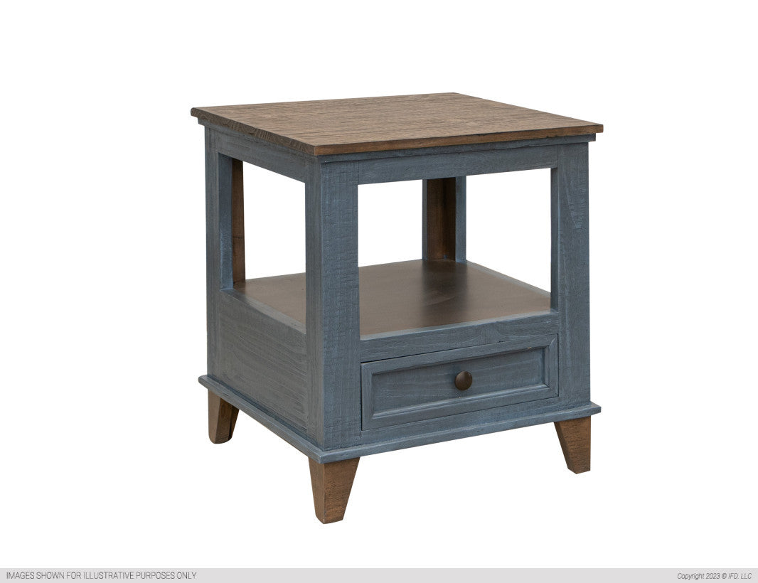 4 Drawers, Cocktail Table Blue