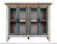 4 Glass Door 50" Multicolor Striped Console