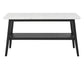 Vida Marble Top Sofa Table, Black Finish