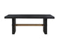 Aubrey 78-96" Table w/18-inch Leaf, Black