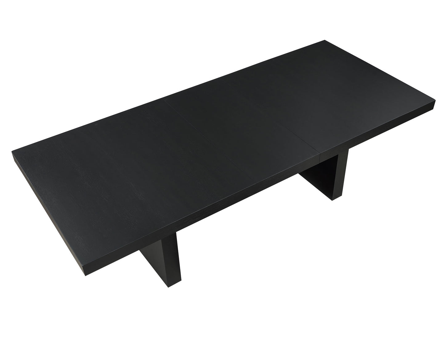 Aubrey 78-96" Table w/18-inch Leaf, Black