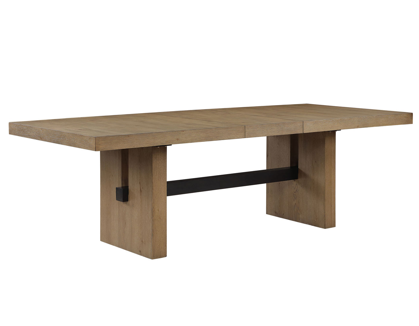 Aubrey 78-96" Table w/18-inch Leaf, Waxed Driftwood