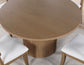 Colvin 52" Round Dining Table, Toffee finish