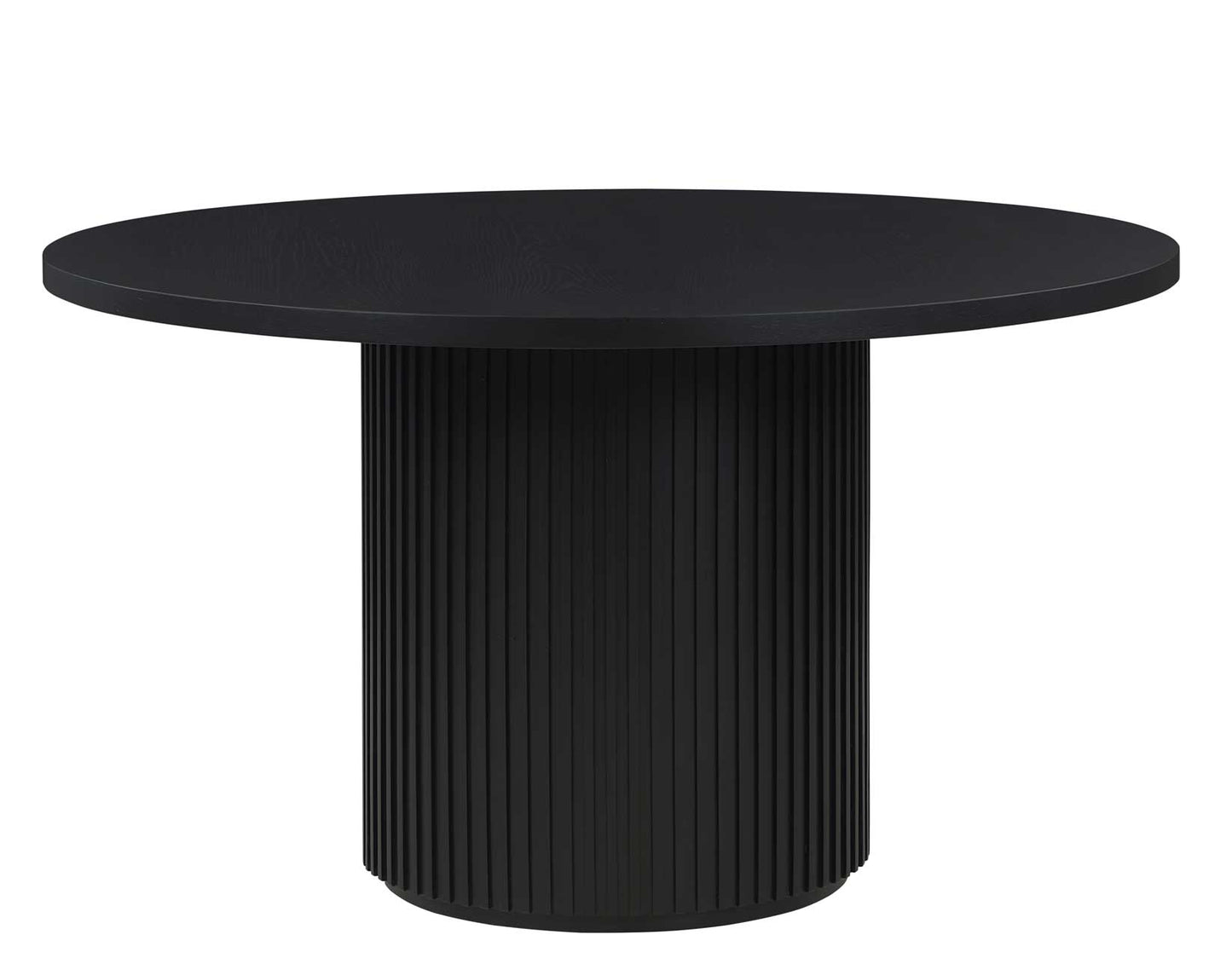 Colvin 52" Round Dining Table, Black finish