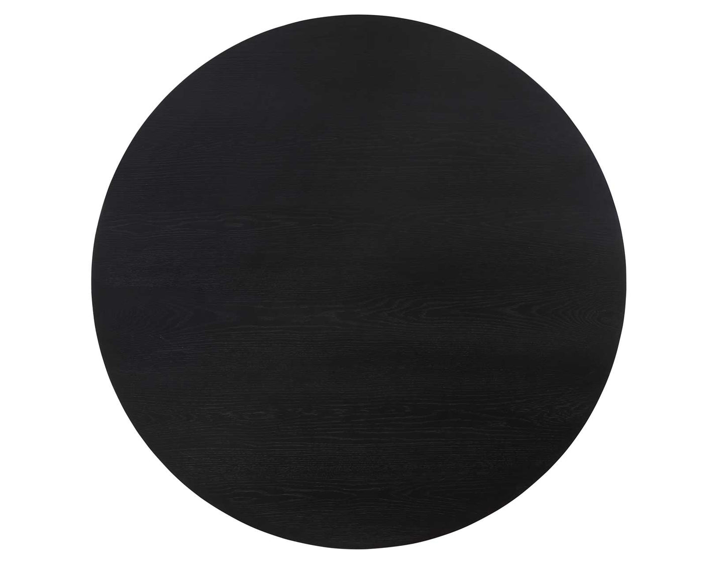 Colvin 52" Round Dining Table, Black finish