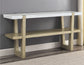 Perth White Marble Top Sofa Table