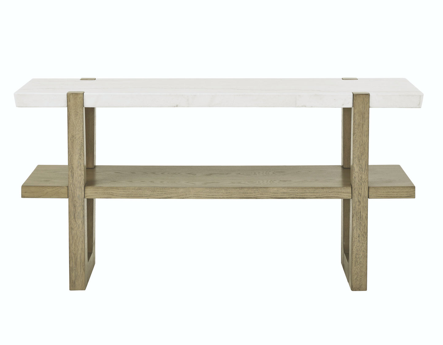 Perth White Marble Top Sofa Table