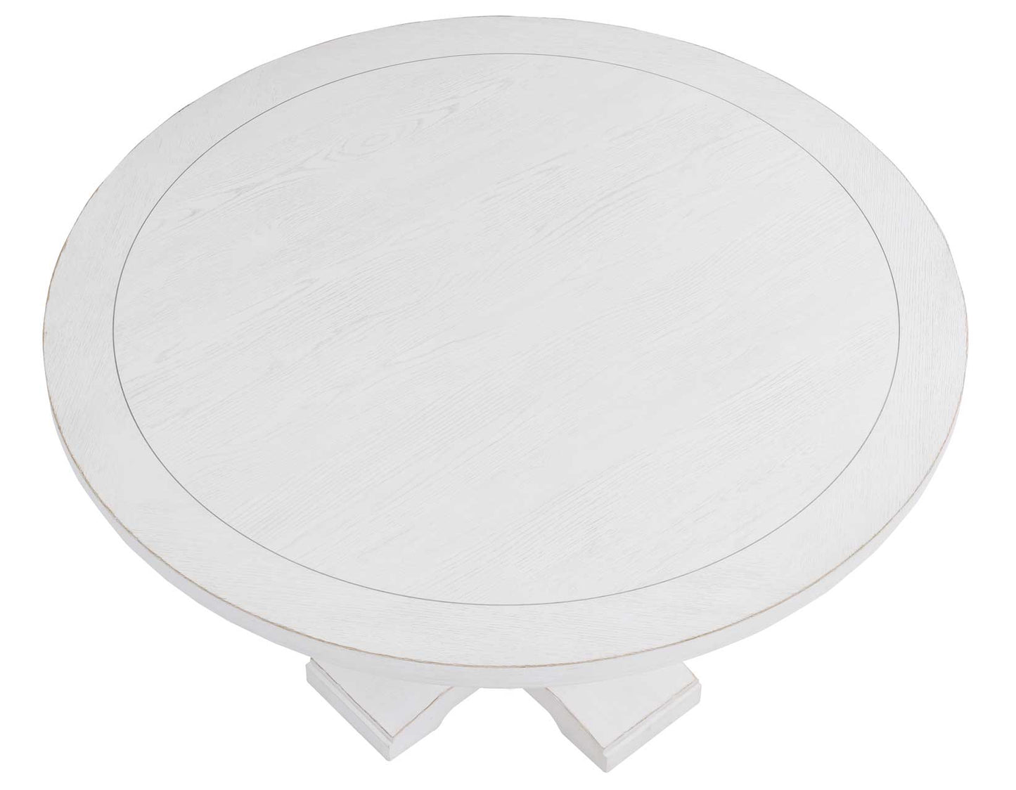 Warren 54" Round Pedestal Dining Table, White