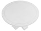 Warren 54" Round Pedestal Dining Table, White