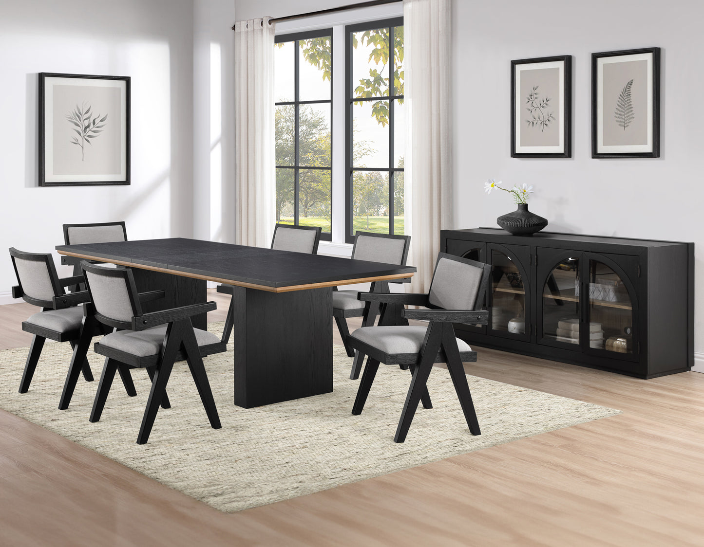 Magnolia 80-96" Dining Table with 16" Leaf