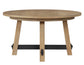 Aubrey 5-Piece 54" Round Dining Table Set, Driftwood