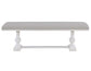 Warren 60″ Upholstered Bench, White