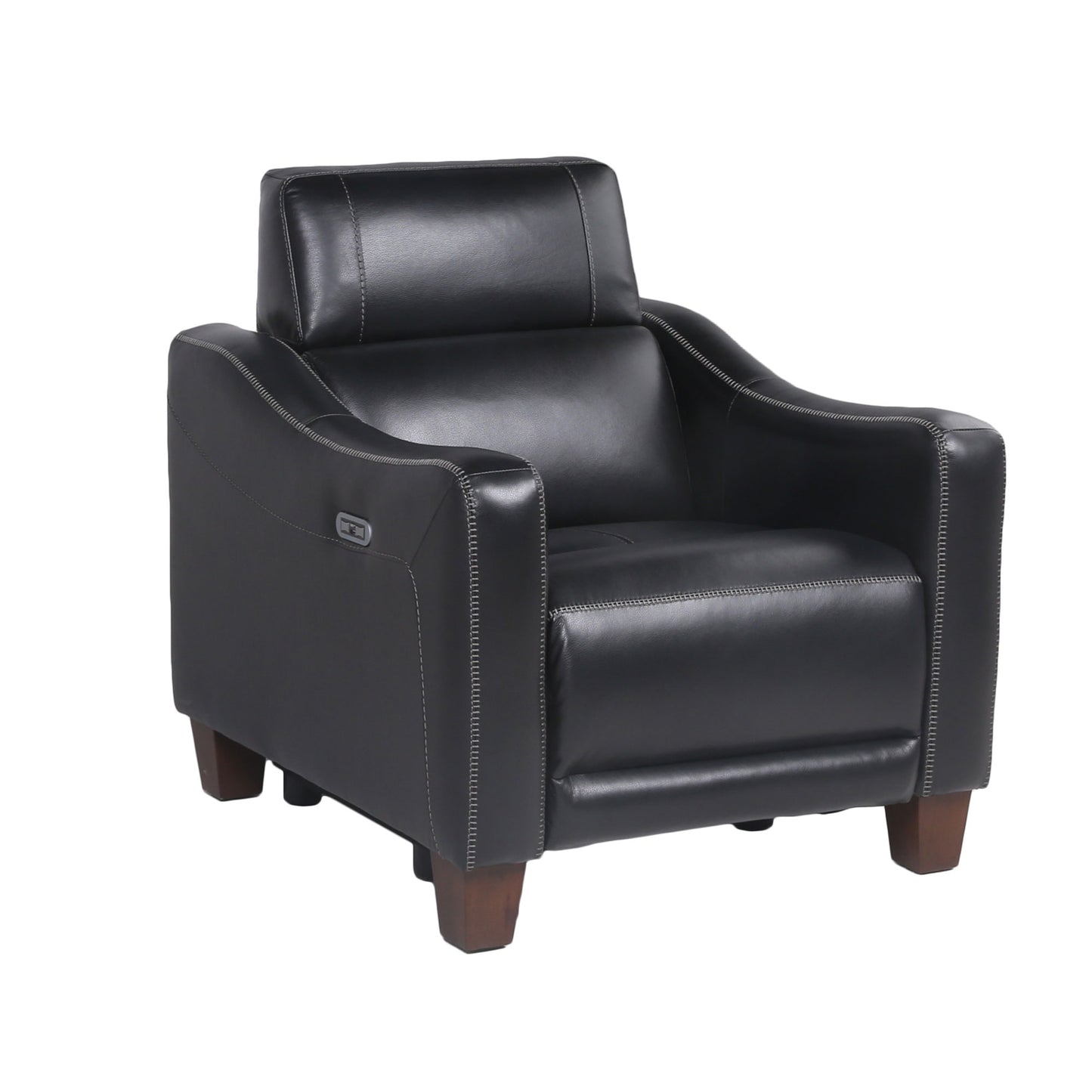 GIORNO LEATHER 3-PIECE DUAL-POWER RECLINING SET, MIDNIGHT