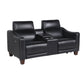 GIORNO LEATHER 3-PIECE DUAL-POWER RECLINING SET, MIDNIGHT