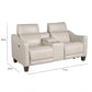 GIORNO LEATHER 3-PIECE DUAL-POWER RECLINING SET, IVORY