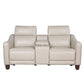 GIORNO LEATHER 3-PIECE DUAL-POWER RECLINING SET, IVORY