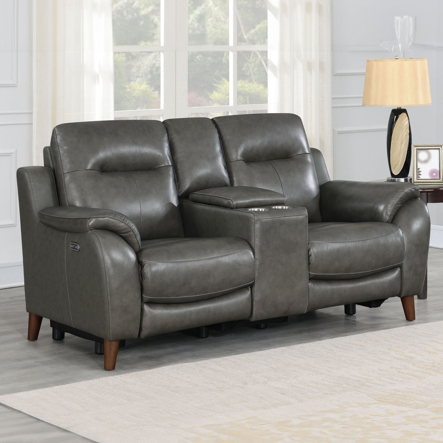 TRENTO DUAL-POWER LEATHER 3-PIECE RECLINING SET