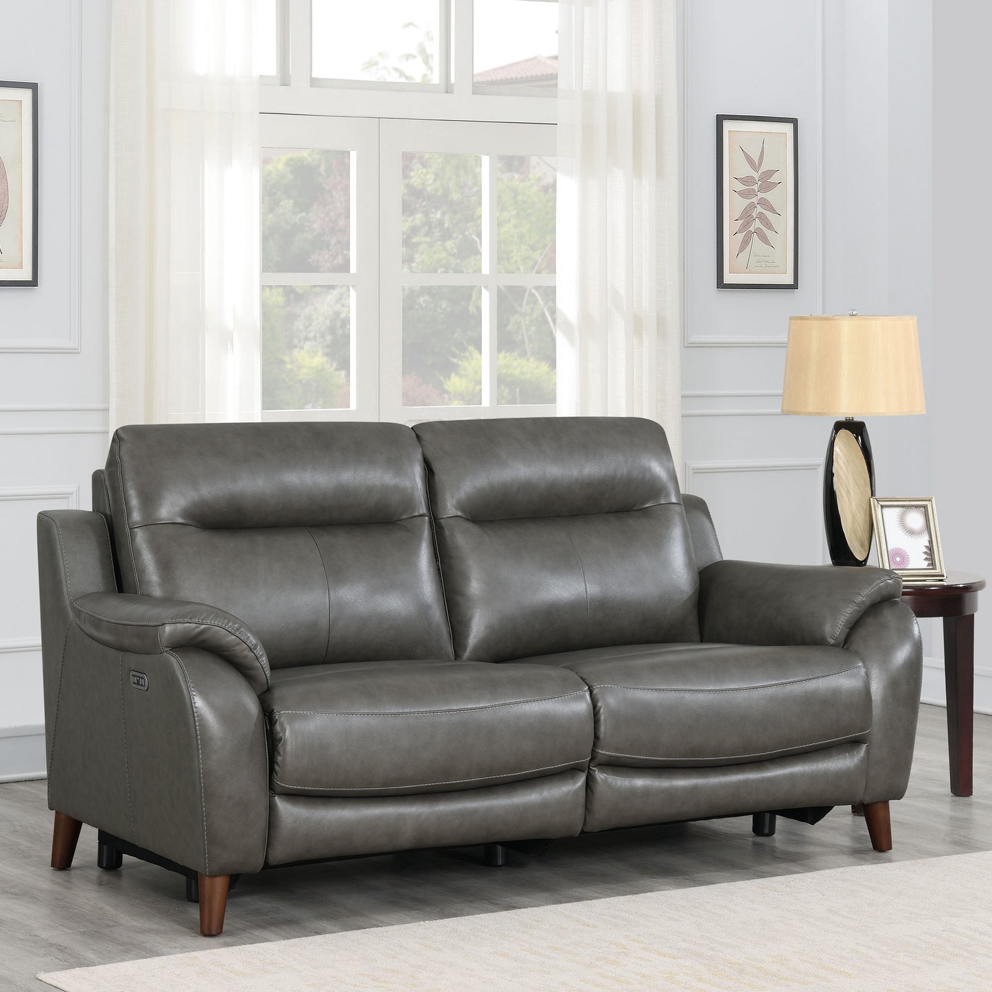 TRENTO DUAL-POWER LEATHER 3-PIECE RECLINING SET