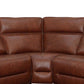 HAYDENN 6-PIECE DUAL-POWER LEATHER RECLINING SECTIONAL