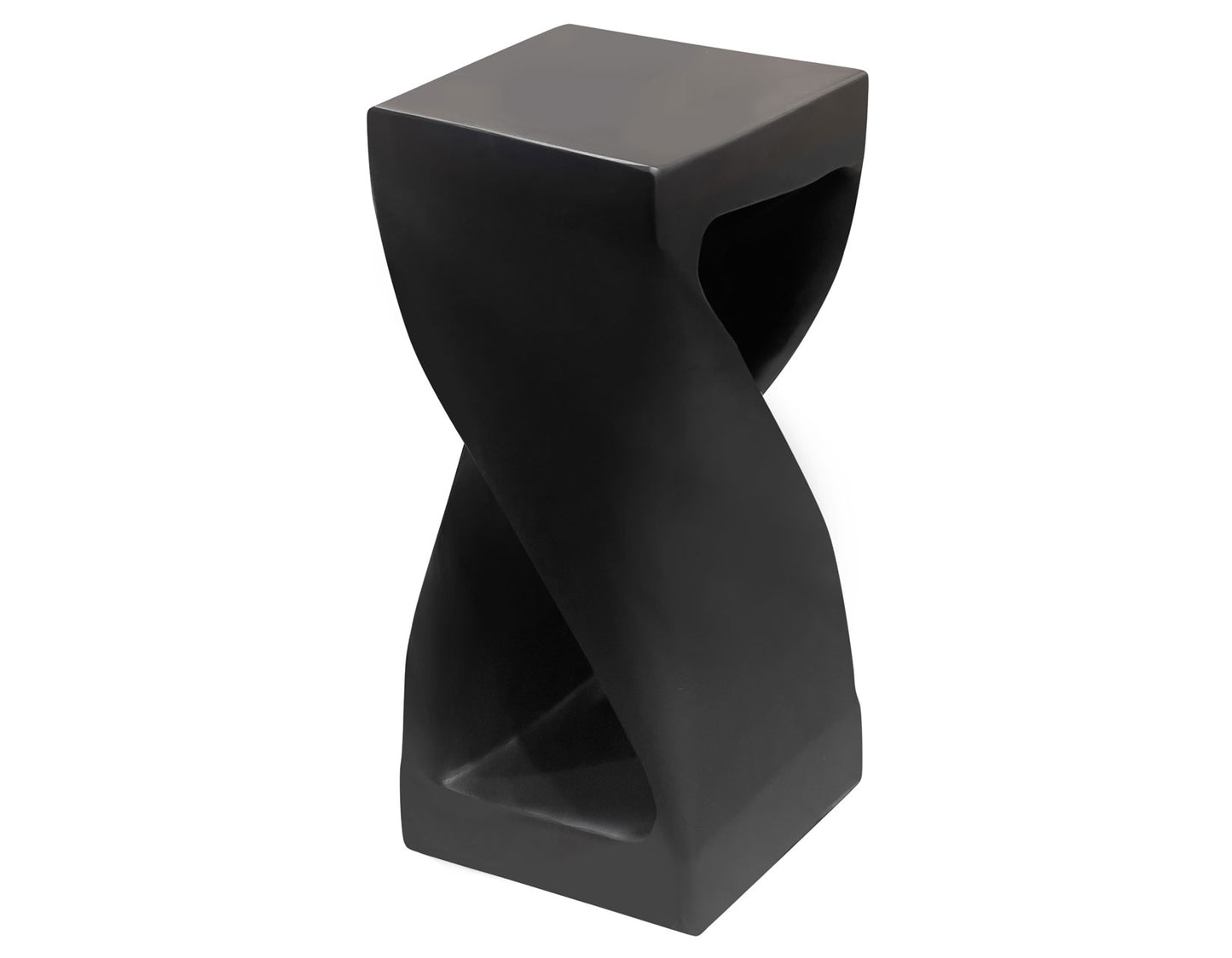 Solana Solid Wood Accent Table, Black Finish